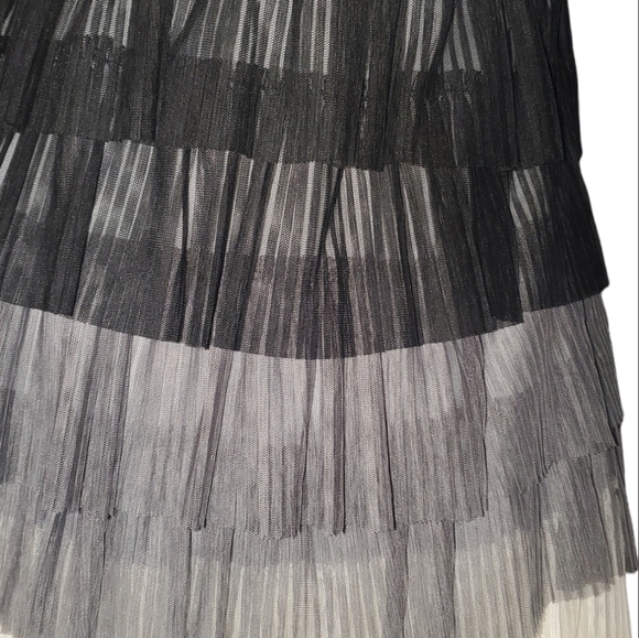 AS u Wish, party dress, black grey and white, size med, strapless - Picture 5 of 6